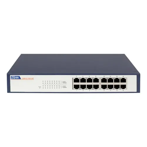 Switch ZTE ZXR10-1160-16T, 16 porturi 10/100/1000Mbps, negestionat, rackmount - 1