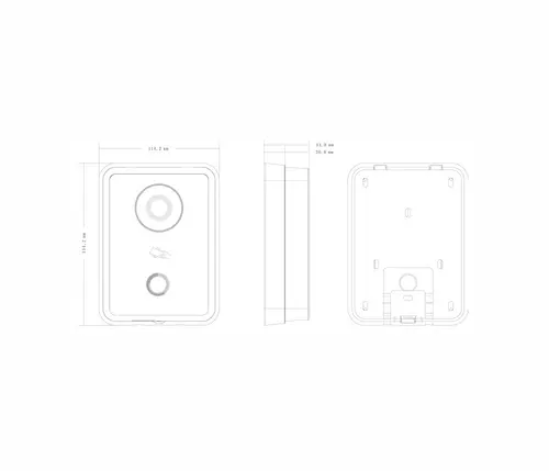 Panou Dahua VTO6210B, cameră 1 MP, zi/noapte, control de acces integrat - 3