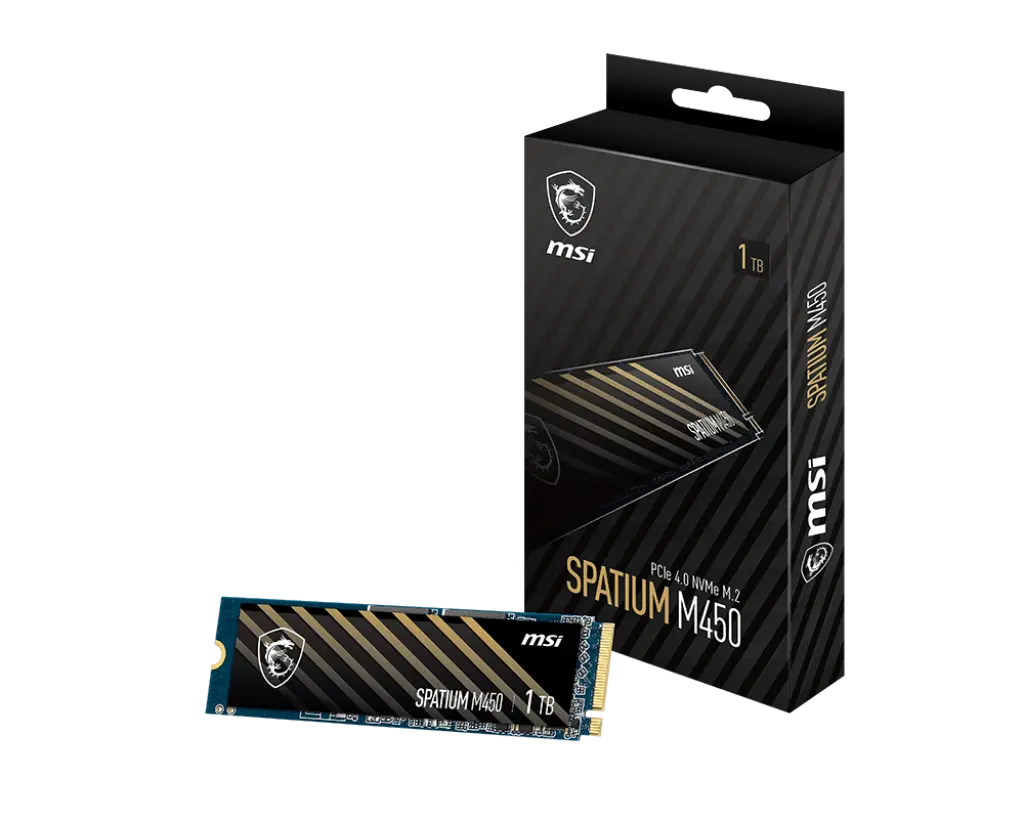 Твърд диск, MSI SSD SPATIUM M450 1T PCIE 4