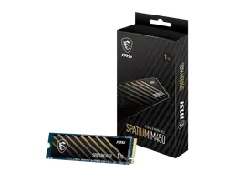 Твърд диск, MSI SSD SPATIUM M450 1T PCIE 4