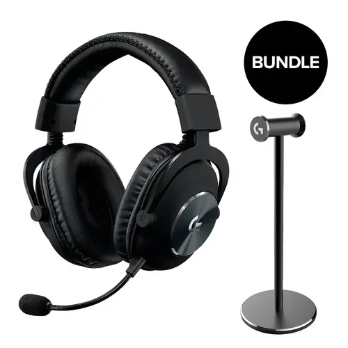 Ακουστικά, Logitech G PRO X Gaming Headset με βάση - ΜΑΥΡΟ - EMEA-914 - 1