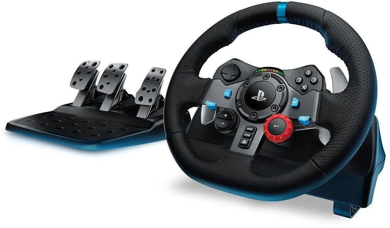 Волан Logitech Driving Force G29 PS3/PS4/PS5/PC в комплект с геймърски слушалки Astro A10