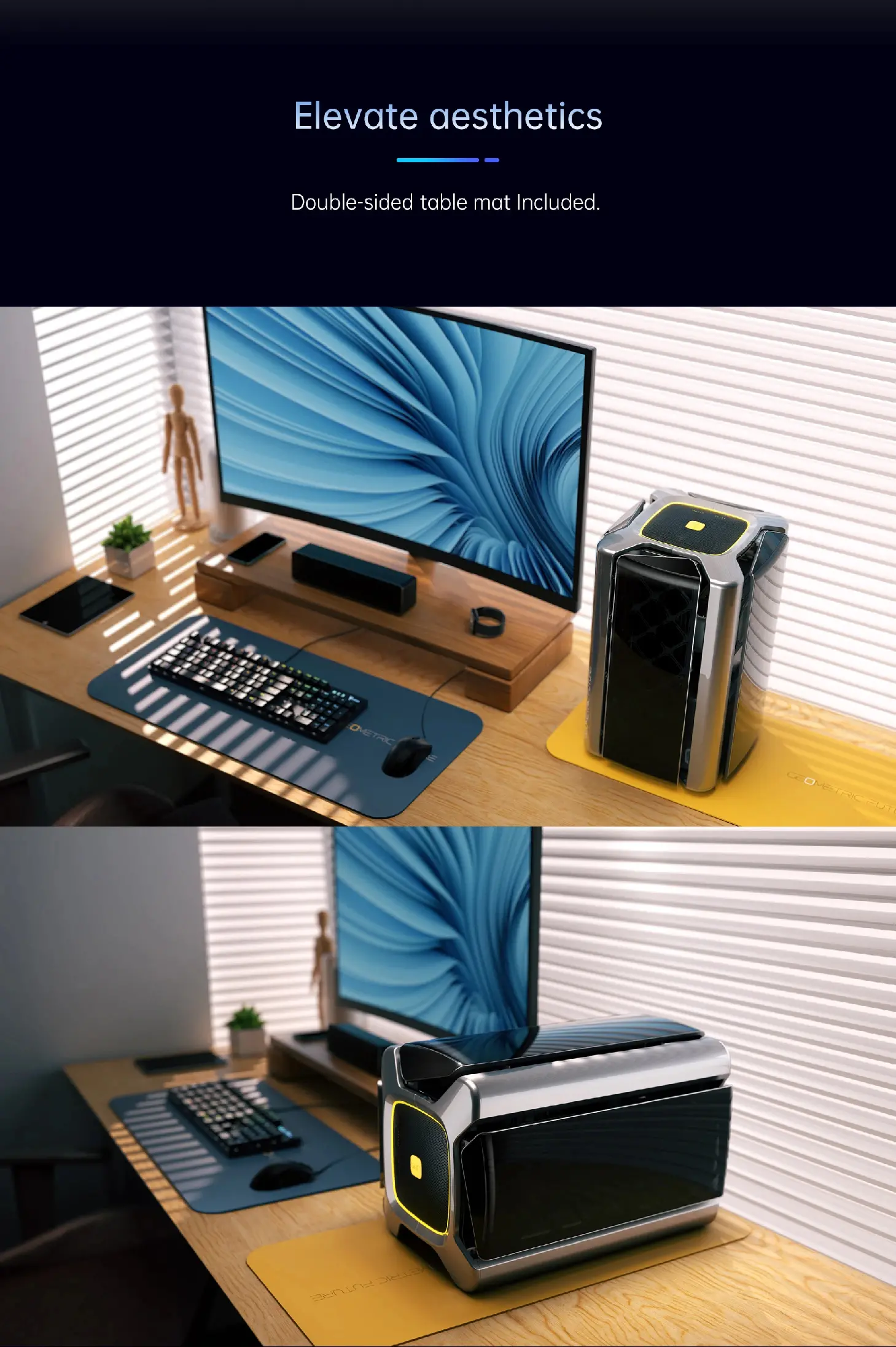 Geometric Future кутия Case mATX - Model 2 THE ARK Mesh Black - image 17