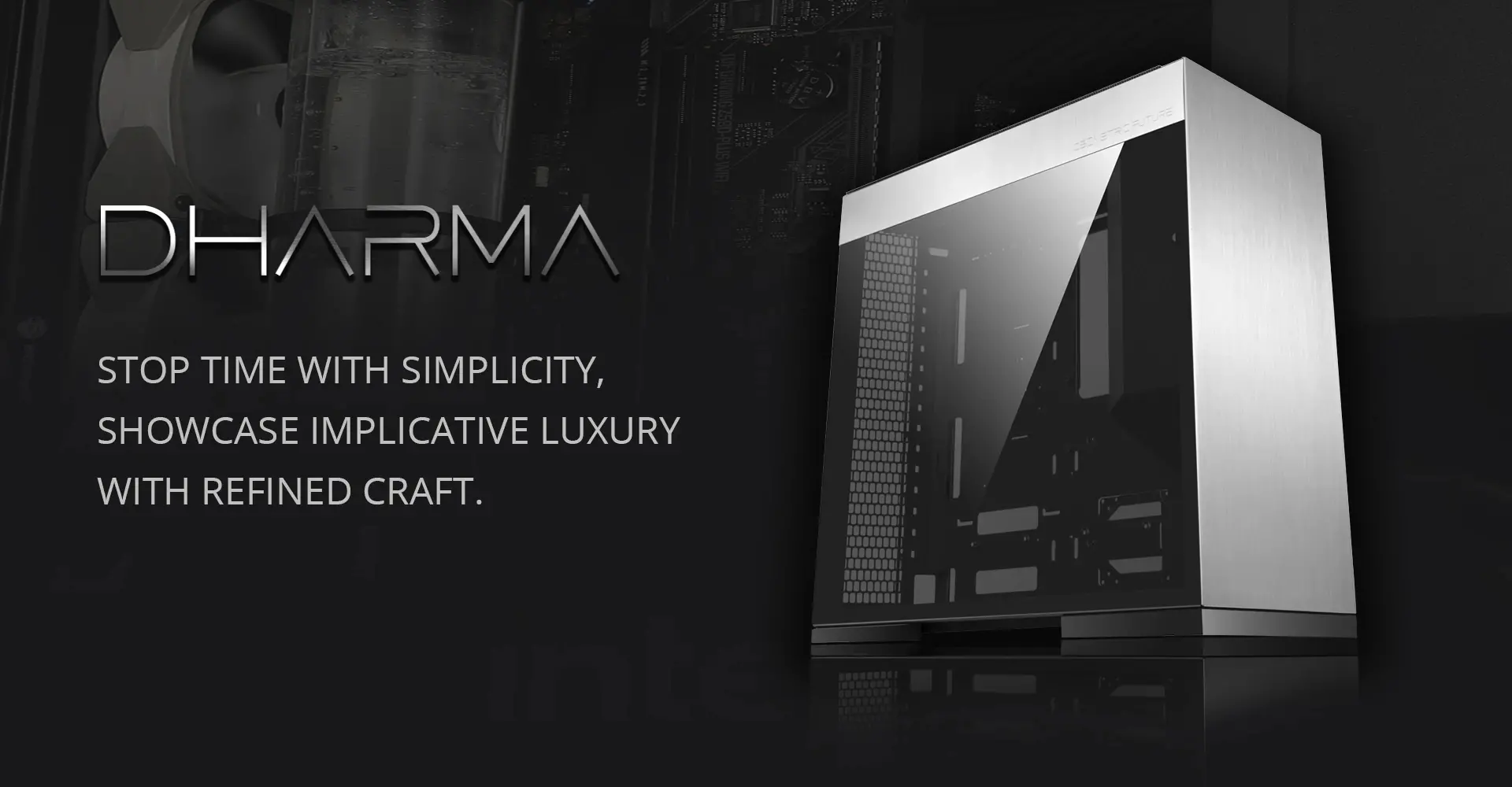 Geometric Future кутия Case EATX - Model 8 Dharma Black/Gold - image 7