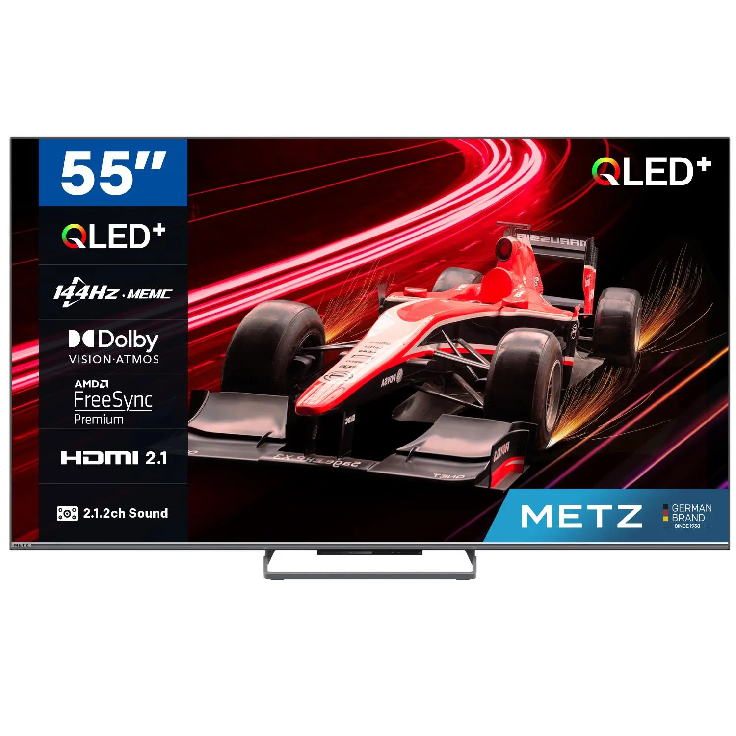 Τηλεόραση METZ 55MQE8000Z, 55"(139 cm), QLED UHD Google TV, Dolby Vision, 144Hz