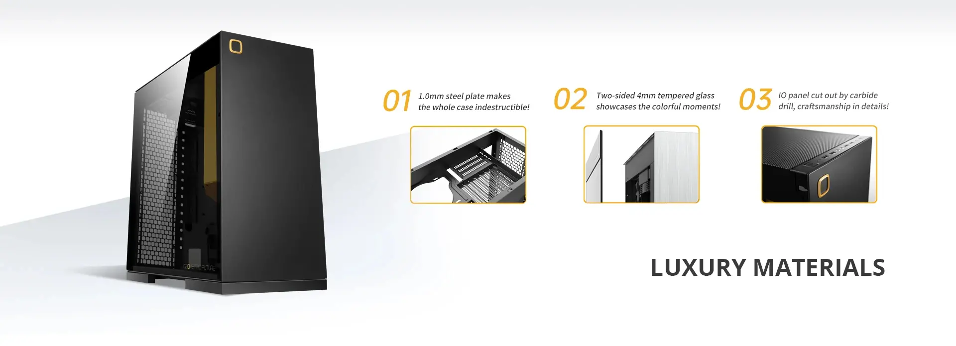 Geometric Future кутия Case EATX - Model 8 Lohan Black - image 8