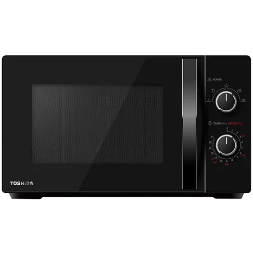 Microwave oven, volume 20L, mechanical control, 700W, 5 power levels, LED lighting, defrosting, black