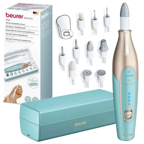Σετ μανικιούρ/πεντικιούρ, Beurer MP 84 Premium Σετ μανικιούρ/πεντικιούρ, 10 εξαρτήματα, 3 επίπεδα ταχύτητας, Εργονομικός σχεδιασμός και έντονο φως - 2