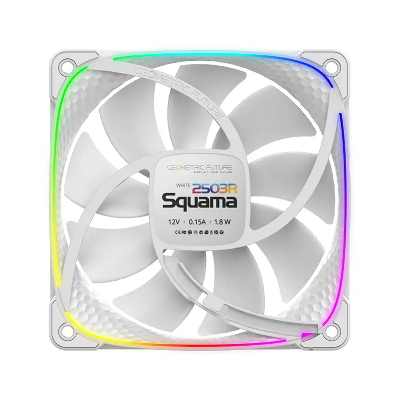 Geometric Future вентилатор Squama 2503R, REVERSE Fan, 120mm, ARGB, White - image 4