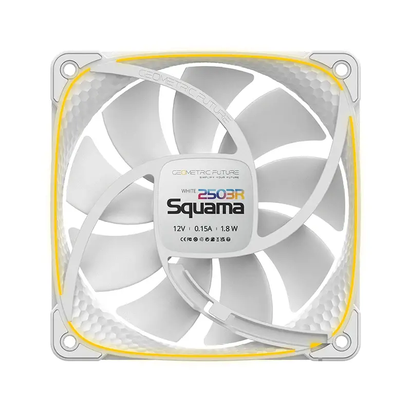 Geometric Future вентилатор Squama 2503R, REVERSE Fan, 120mm, ARGB, White - image 5