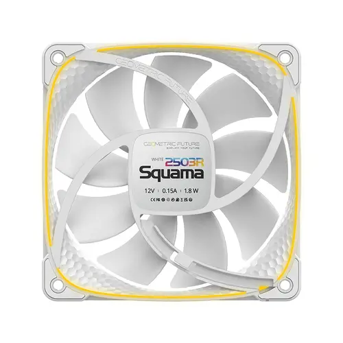 Geometric Future вентилатор Squama 2503R, REVERSE Fan, 120mm, ARGB, White - image 5