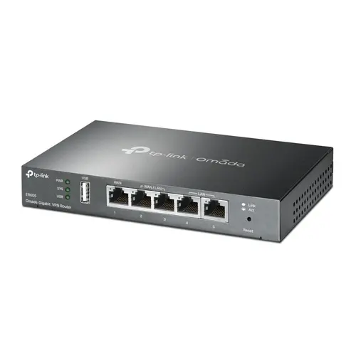 Рутер TP-Link ER605, VPN, 1GbE WAN порт, 1GbE LAN порт, 3GbE WAN/LAN - image 1