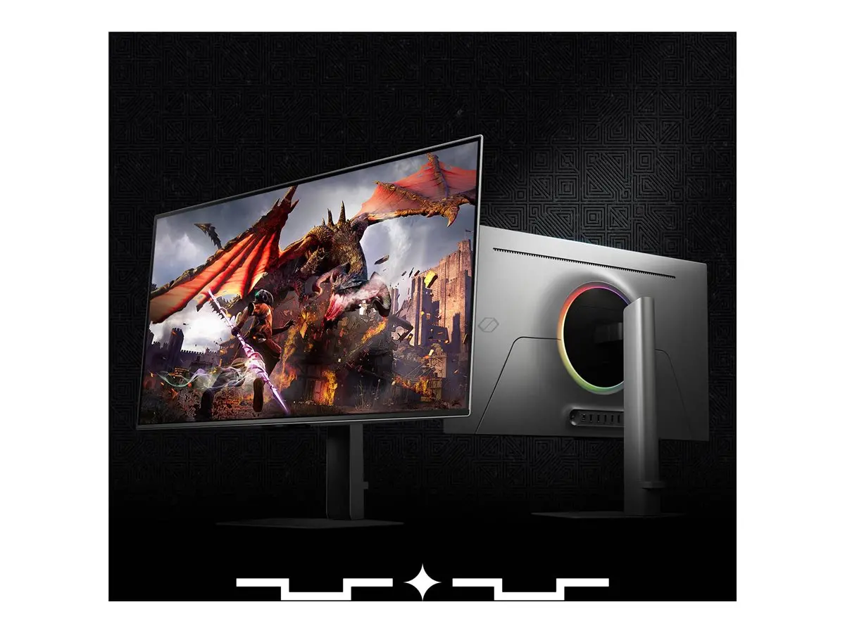 Монитор, Samsung 32DG802 32" Odyssey SMART OLED G8 , 240Hz, 0.3ms, 3840x2160, DP, 2xHDMI, USB Hub, Silver - image 3