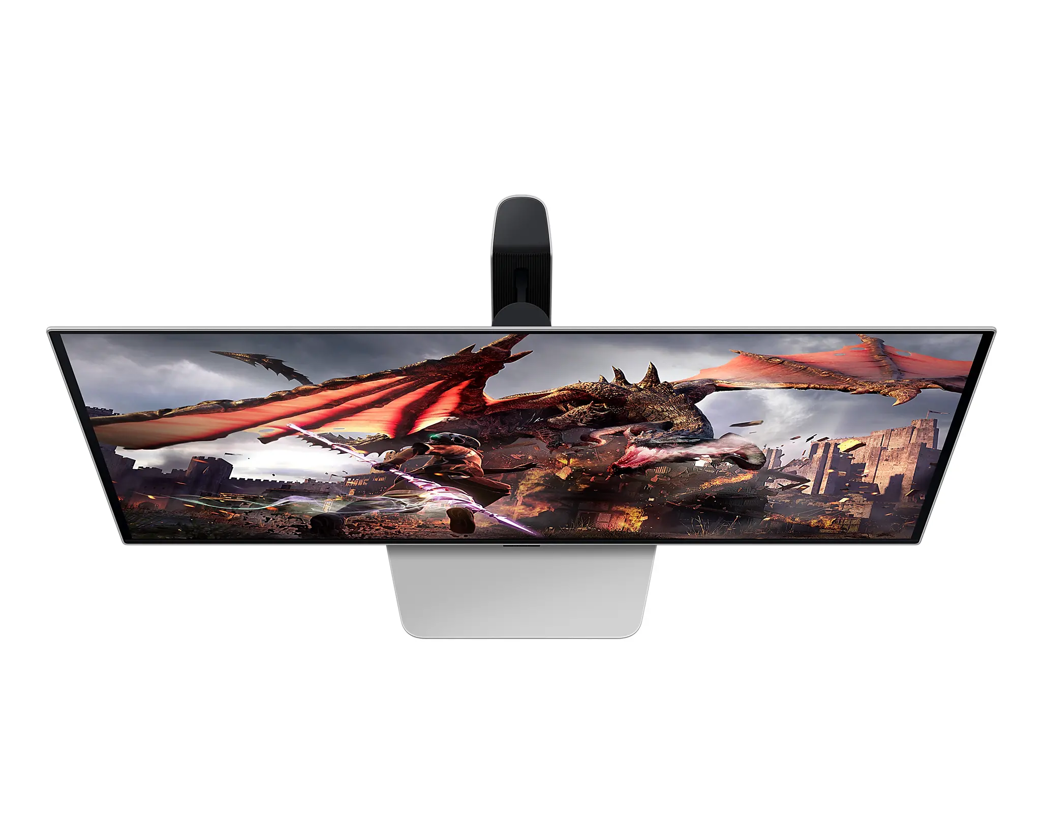 Монитор, Samsung 32DG802 32" Odyssey SMART OLED G8 , 240Hz, 0.3ms, 3840x2160, DP, 2xHDMI, USB Hub, Silver - image 5