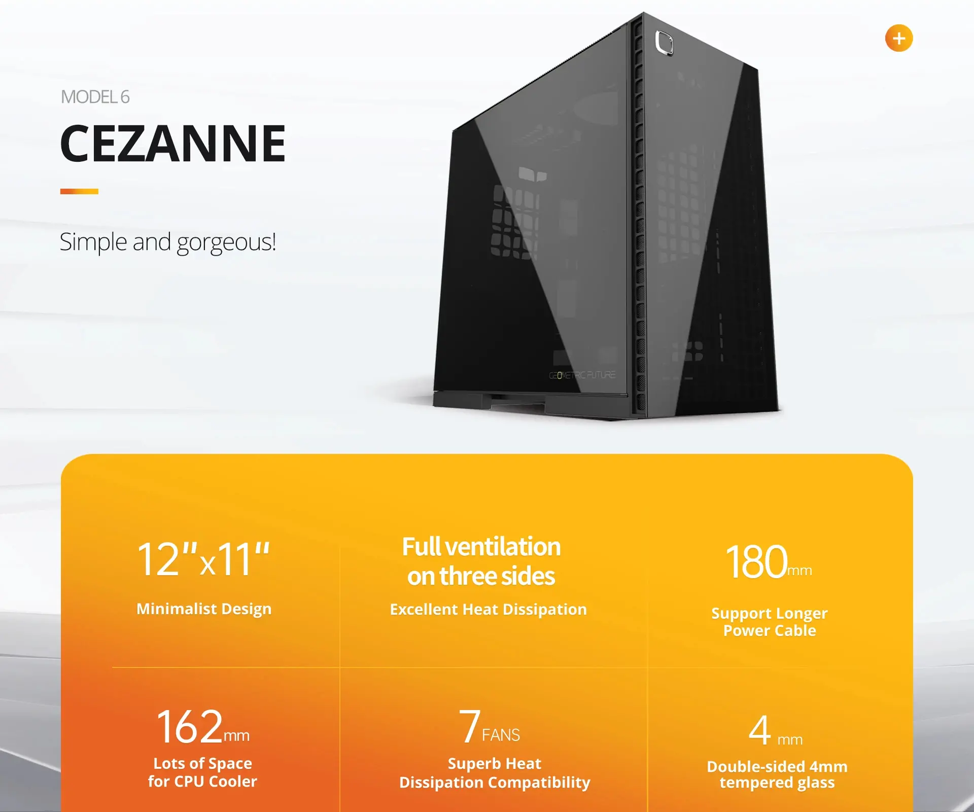 Geometric Future кутия Case EATX - Model 6 Cezanne Black - image 7