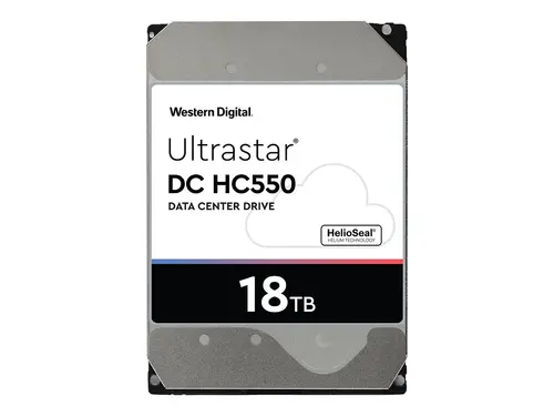 WESTERN DIGITAL Ultrastar DC HC550 18TB HDD SAS Ultra 512MB 7200RPM 512E SE P3 DC HC550 3.5inch Bulk - WUH721818AL5204