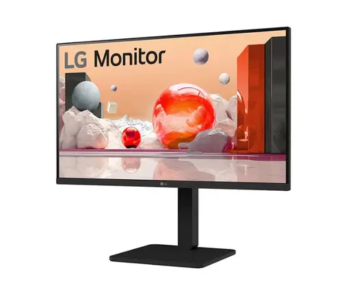 Монитор, LG 27BA550-B, 27" IPS LED AG,  5ms GTG, 1300:1, 250cd/m2, Full HD 1920x1080, 100Hz, sRGB 99%, Usb Hub, D-Sub,  Display Port, HDMI, Speakers 2Wx2, Reader Mode, Tilt, Swivel, Height Adjustable, Pivot, LG Switch app, Headphone Out, Black - image 1