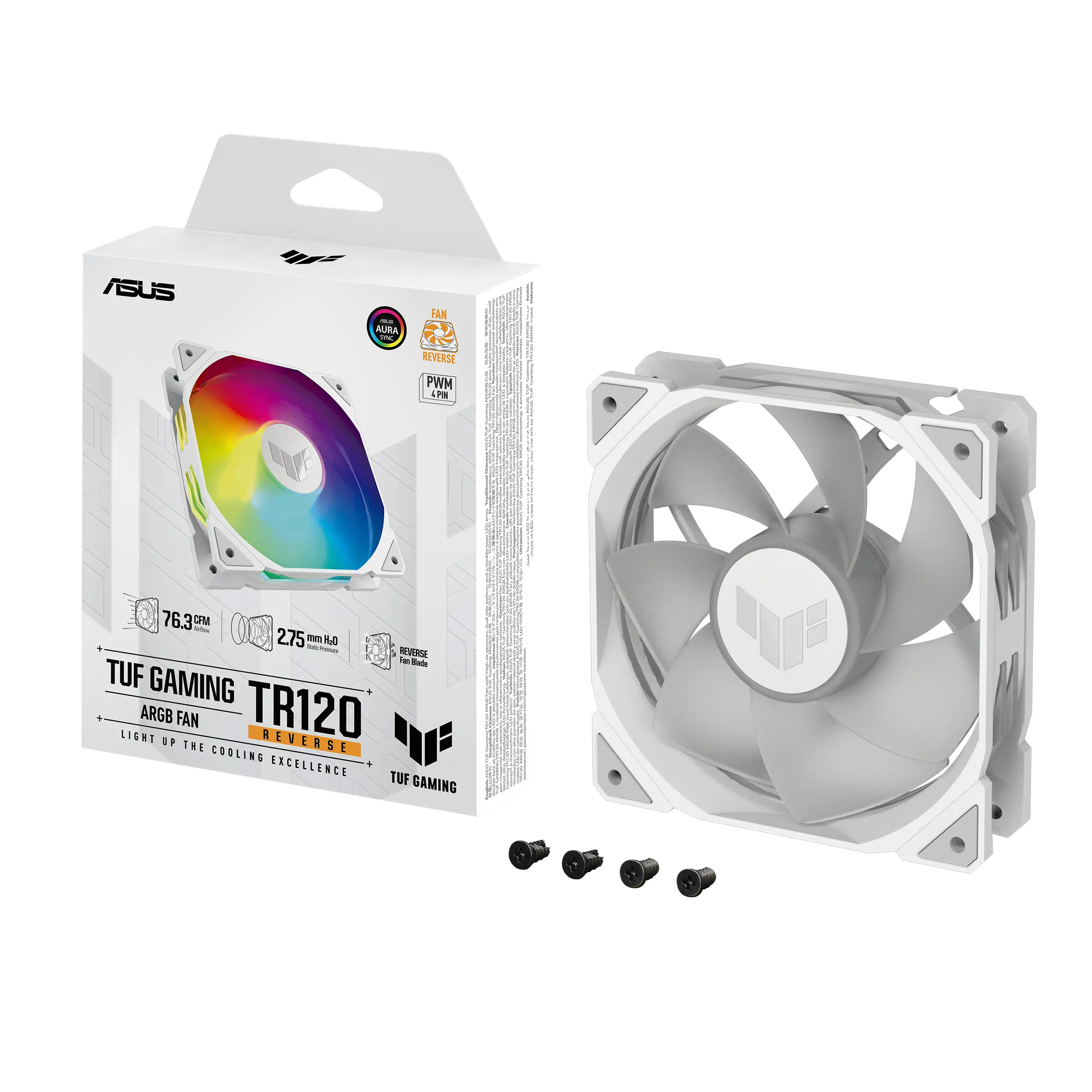 Вентилатор ASUS TUF GAMING TR120 ARGB Reverse - White - image 7