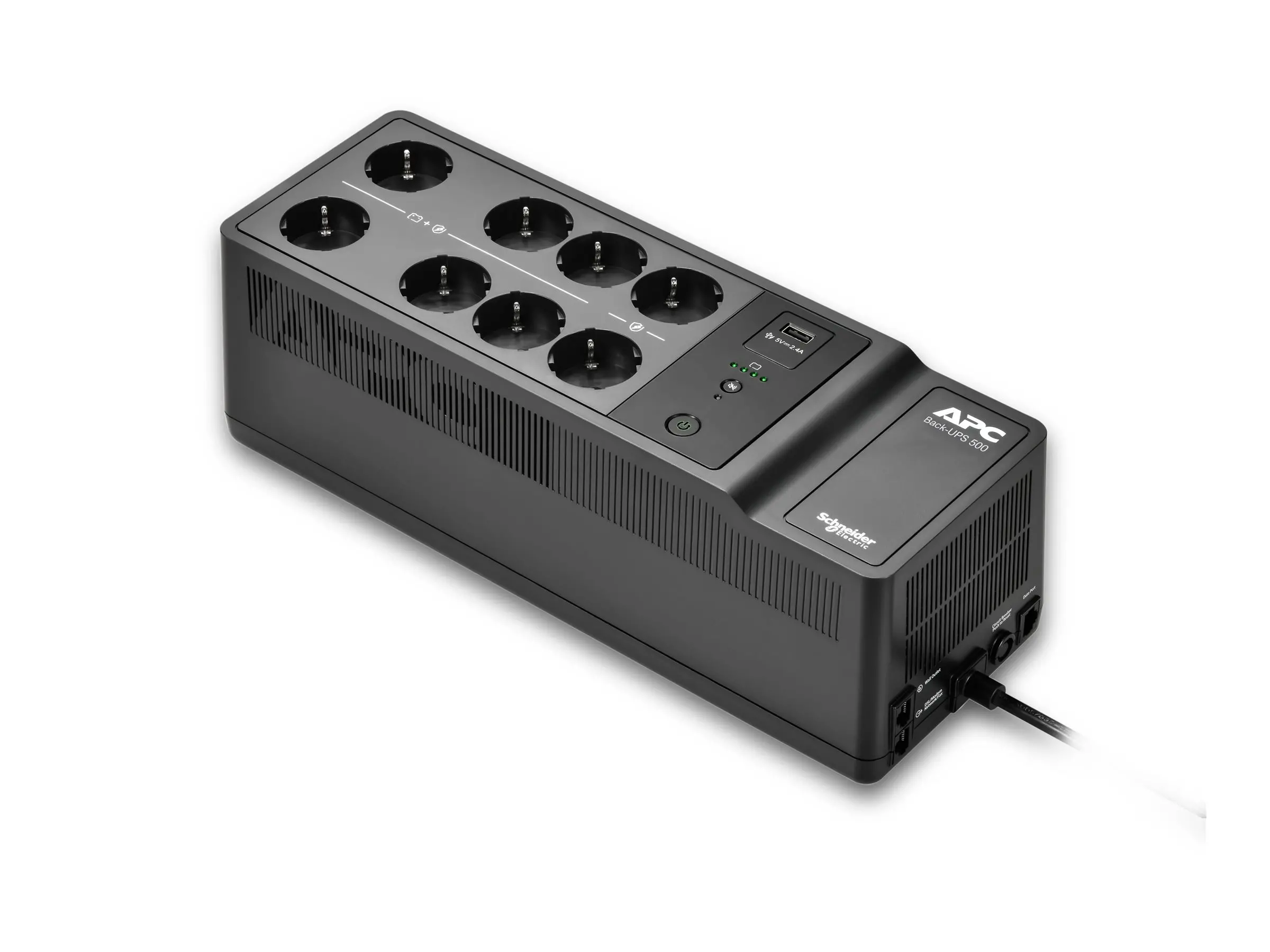 APC Back-UPS 500VA 8 schuko outlets 230V 1 USB charging port - image 2