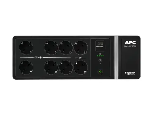 UPS, APC Back-UPS 500VA 8 prize Schuko - 1
