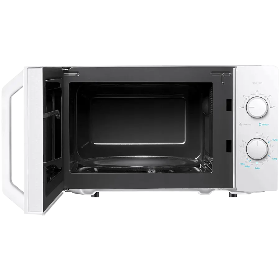 Microwave oven, volume 20L, mechanical control, 800W, 5 power levels, LED lighting, defrosting, cooking end signal, color: White - image 2