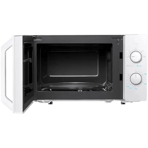 Microwave oven, volume 20L, mechanical control, 800W, 5 power levels, LED lighting, defrosting, cooking end signal, color: White - image 2