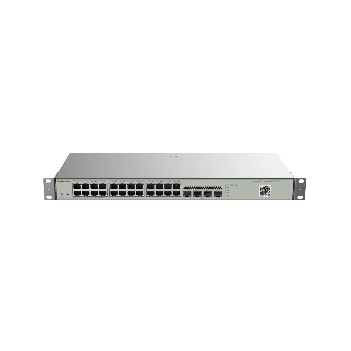 Switch Ruijie RG-NBS3100-24GT4SFP-V2, 24xGbE, 4xSFP, L2, 19 inch