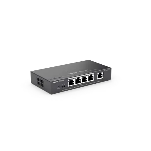 Switch Ruijie RG-ES205GC-P, 4xGbE PoE+, 1xGbE, 54W, până la 16 VLAN, de birou - 1