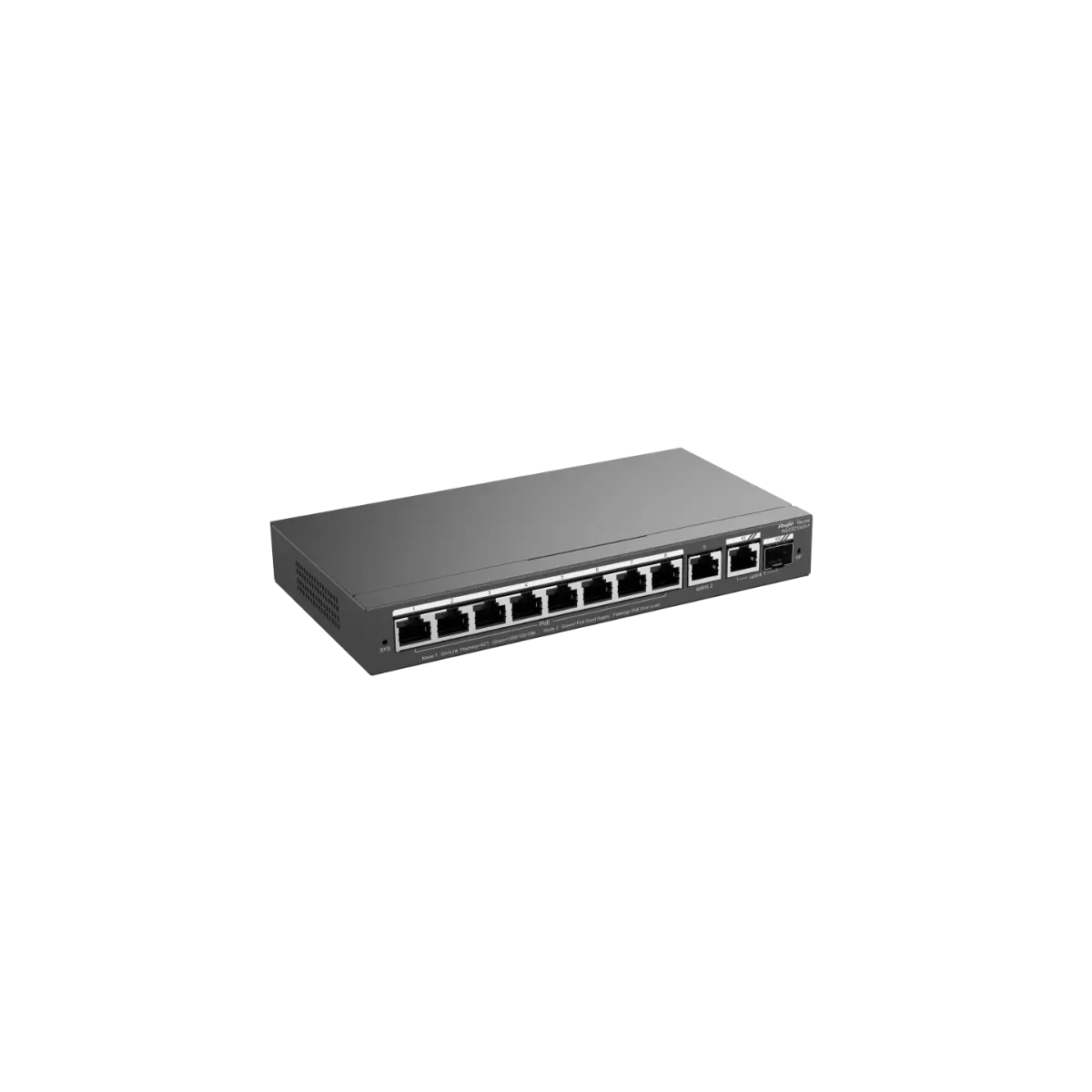 Комутатор Ruijie RG-ES210GS-P, 8xGbE PoE+, 1x GbE, 1x GbE/SFP, 120W, до 16 VLAN - image 1