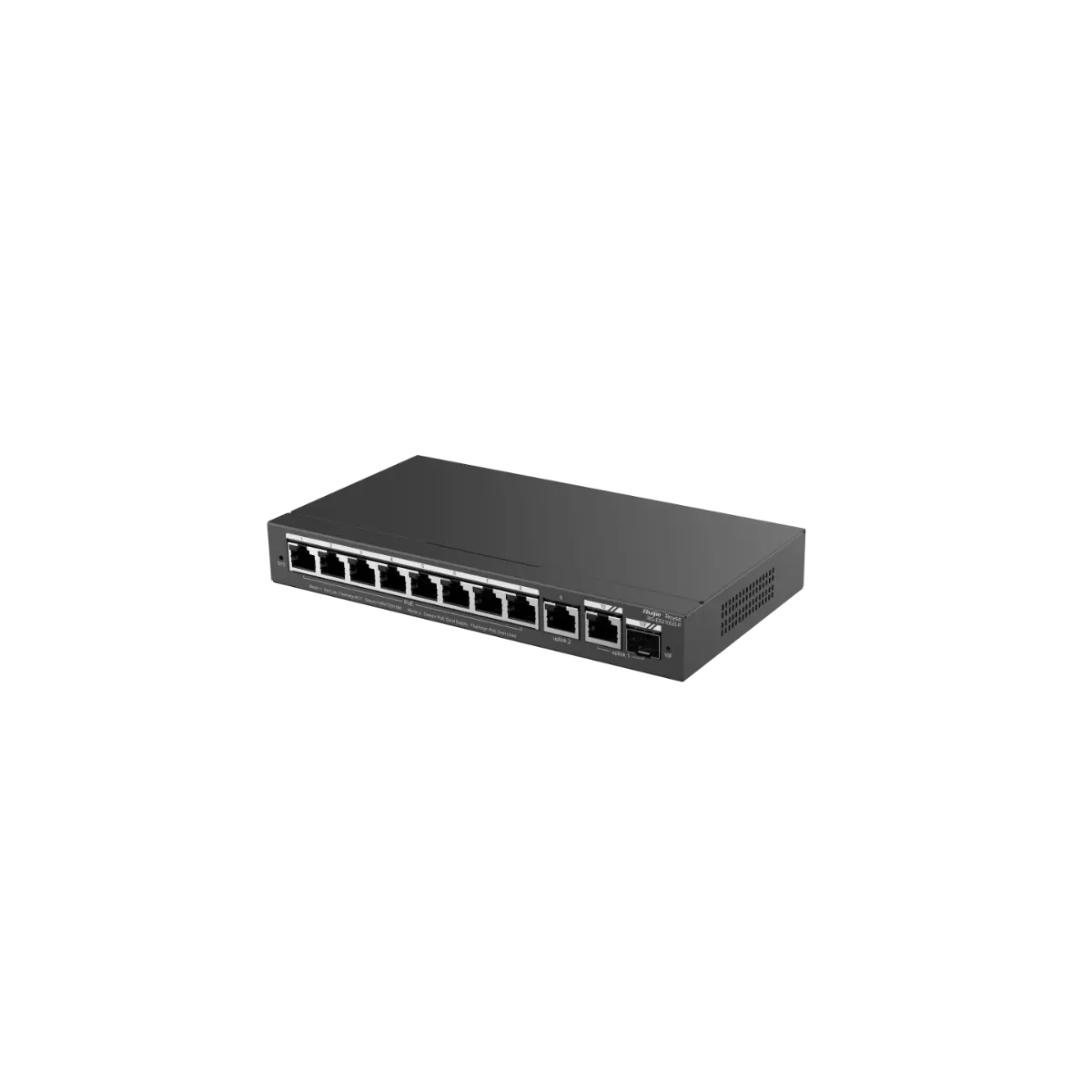 Комутатор Ruijie RG-ES210GS-P, 8xGbE PoE+, 1x GbE, 1x GbE/SFP, 120W, до 16 VLAN - image 2