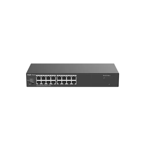 Комутатор Ruijie RG-ES116G-L, 16 x GbE, метален, настолен - image 1