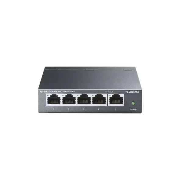 Комутатор TP-Link TL-SG105 Неуправляем L2 Gigabit Ethernet,Черен