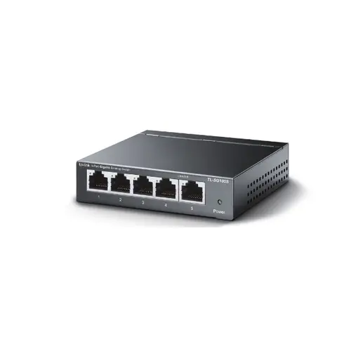 Комутатор TP-Link TL-SG105S Неуправляем L2 Gigabit Ethernet,Черен - 2