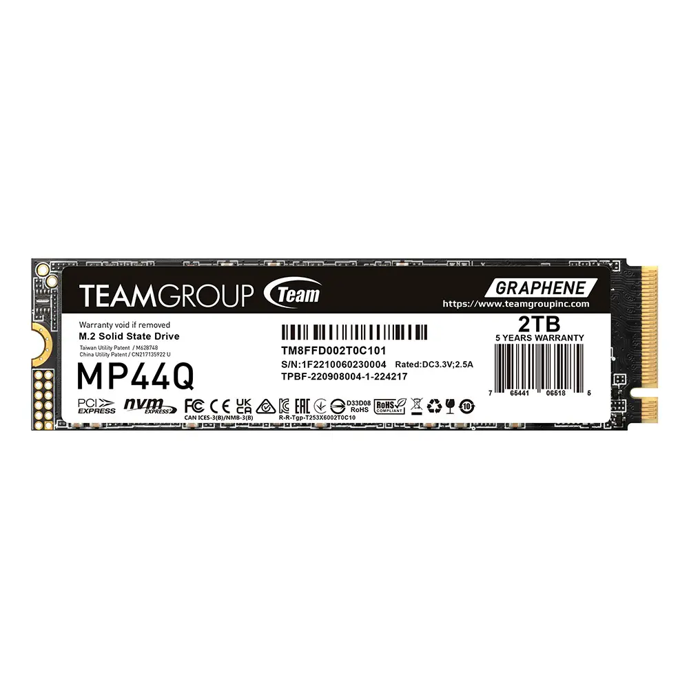 Твърд диск, TEAM SSD MP44Q 2TB M2 PCI-E