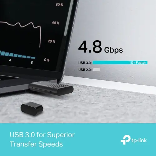 Adaptor wireless TP-Link Archer TX20U, AX1800 Dual Band WiFi 6 - 5