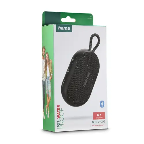 Hama Boxă Bluetooth "Buddy 3.0", rezistentă la apă IPX7, 6 W, 188235 - 6