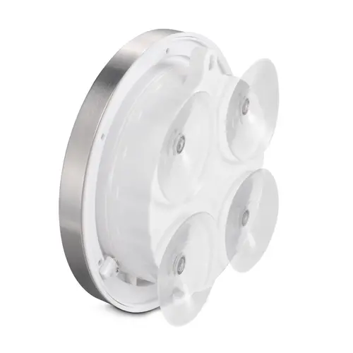 Ceas de baie Hama "Mauritius", ceas de perete cu termometru, Ø 17 cm, aluminiu - 3