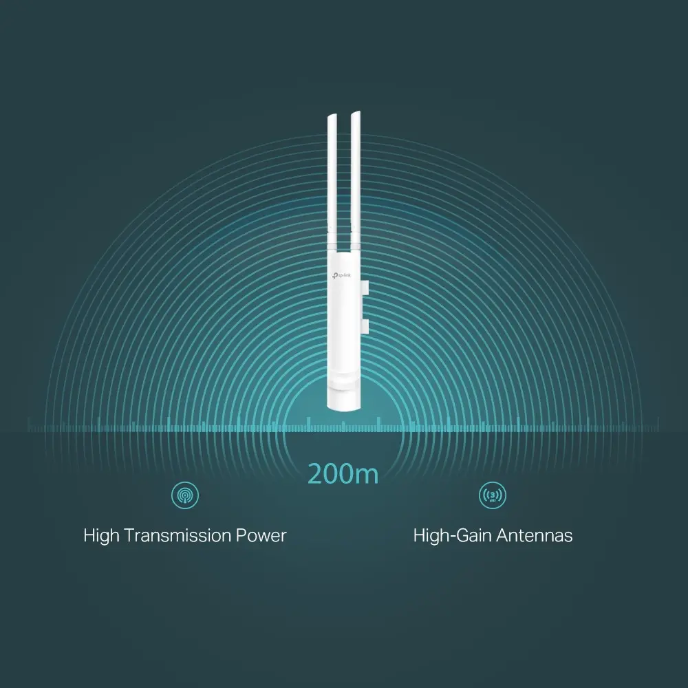 TP-Link EAP113-Outdoor 300 Мбит/с Бяла Захранване по Ethernet (PoE) - image 4