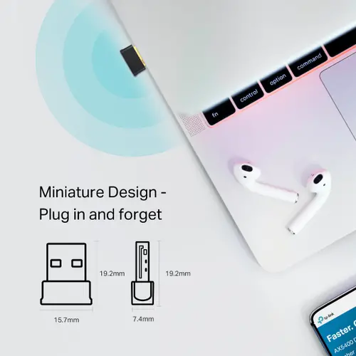 Безжичен адаптер TP-LINK Archer T2UB Nano, AC600, двулентов,USB, Bluetooth 4.2 - image 2