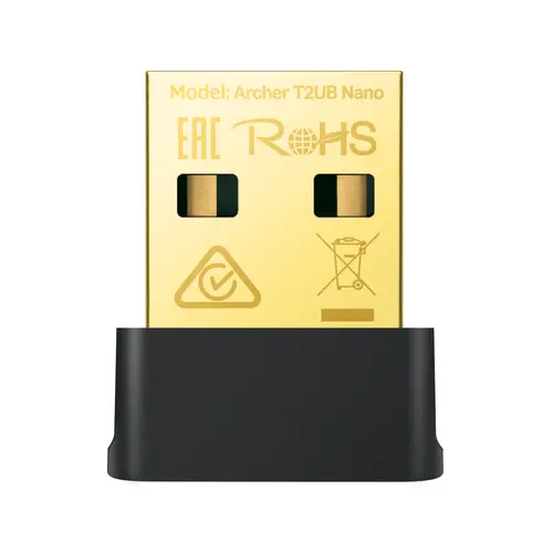 Безжичен адаптер TP-LINK Archer T2UB Nano, AC600, двулентов,USB, Bluetooth 4.2