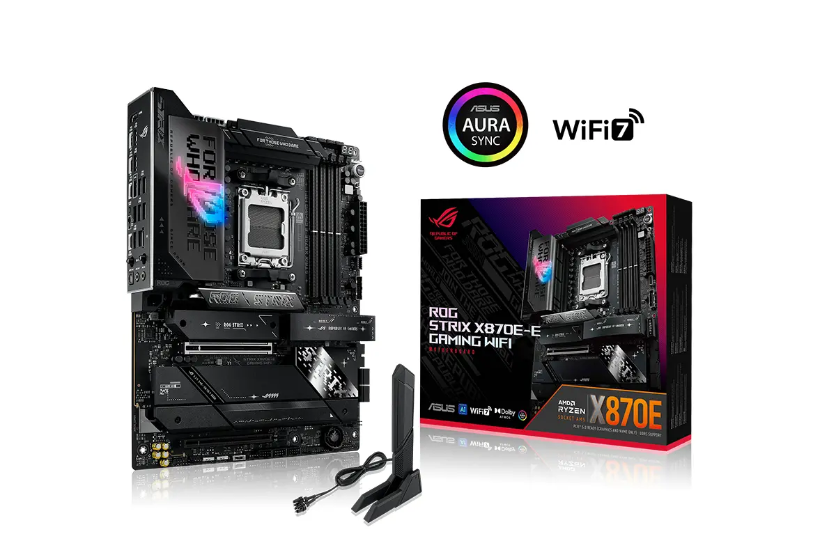Дънна платка ASUS ROG STRIX X870E-E GAMING WIFI AM5 DDR5 - image 6