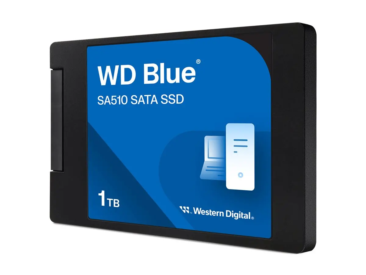 WD Blue SA510 SSD 1TB SATA III 6Gb/s cased 2.5inch 7mm internal single-packed POWERED BY SANDISK