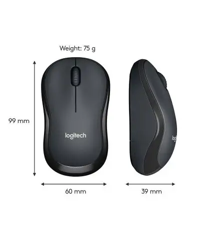 МИШКА LOGITECH M220 SILENT - USB - 2.4 GHz, Optical 1000 dpi - Wireless / Безжична - Black - PN 910-004878 - image 3