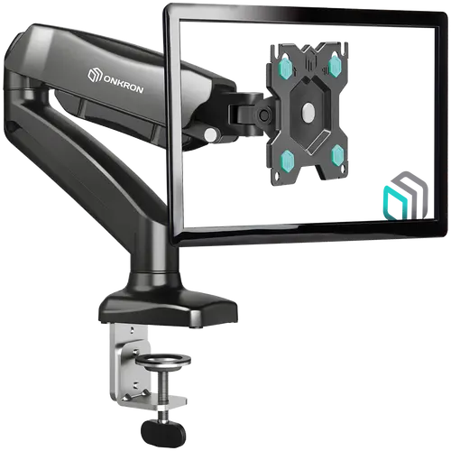 ONKRON Monitor Desk Mount for 13 to 32-Inch LCD LED OLED Screens up to 8 kg, Black