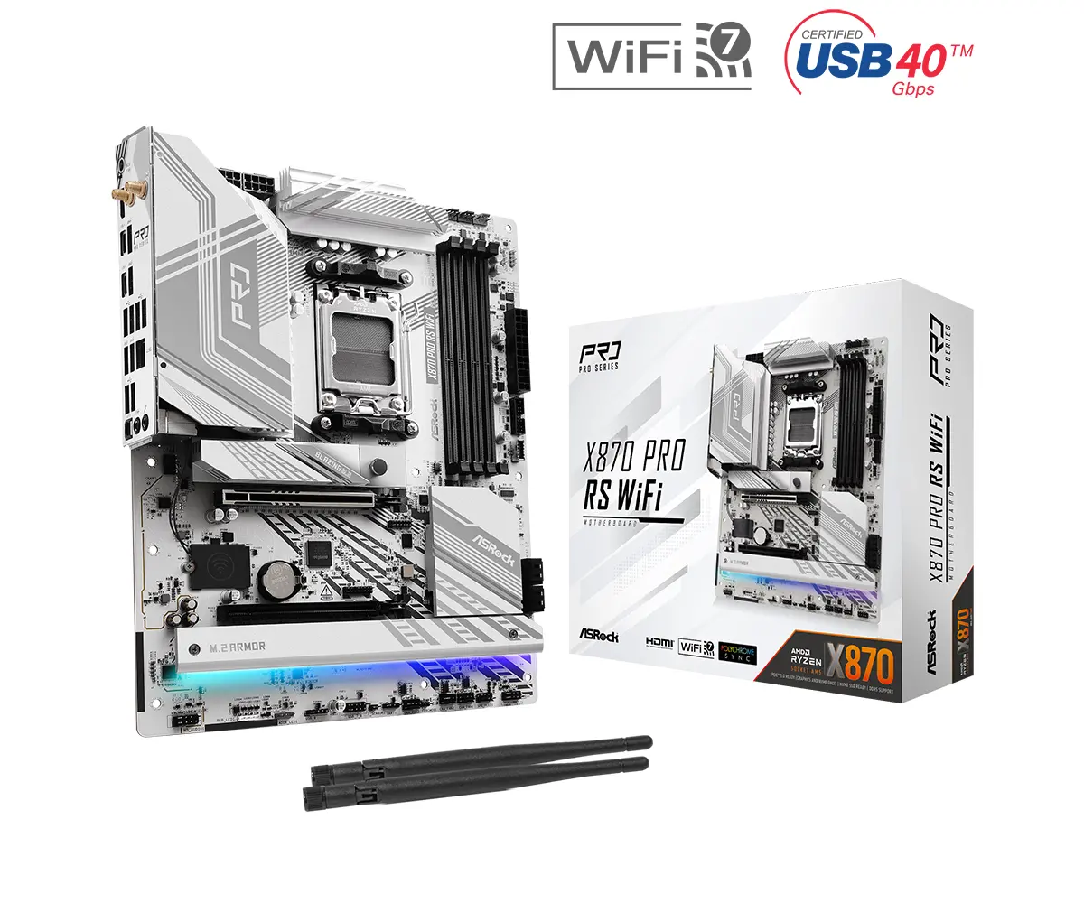 Дънна платка ASROCK X870 PRO RS WIFI, Socket AM5 - image 5