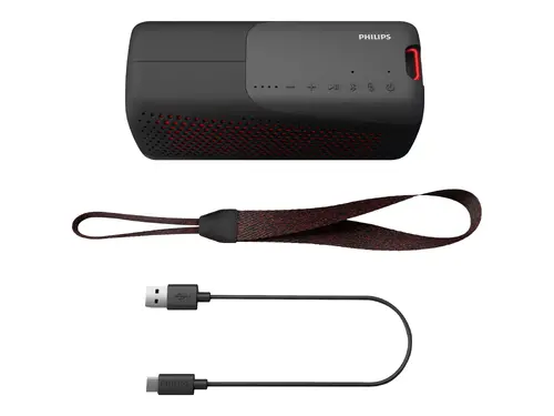 PHILIPS Bluetooth безжична портативна колонка с микрофон акумулаторна батерия RMS 10W IP67 до 12 часа време за възпроизвеждане