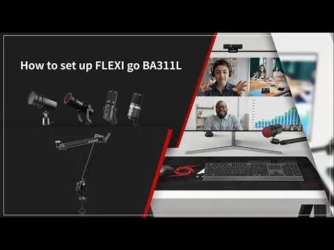 AverMedia Βάση Multi-Angle Arm Flexi Go - BA311L για μικρόφωνο και κάμερα - 10