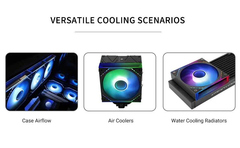 Thermalright ventilator Fan 120mm - TL-M12-S - Infinity Mirror aRGB Lighting, negru - image 13
