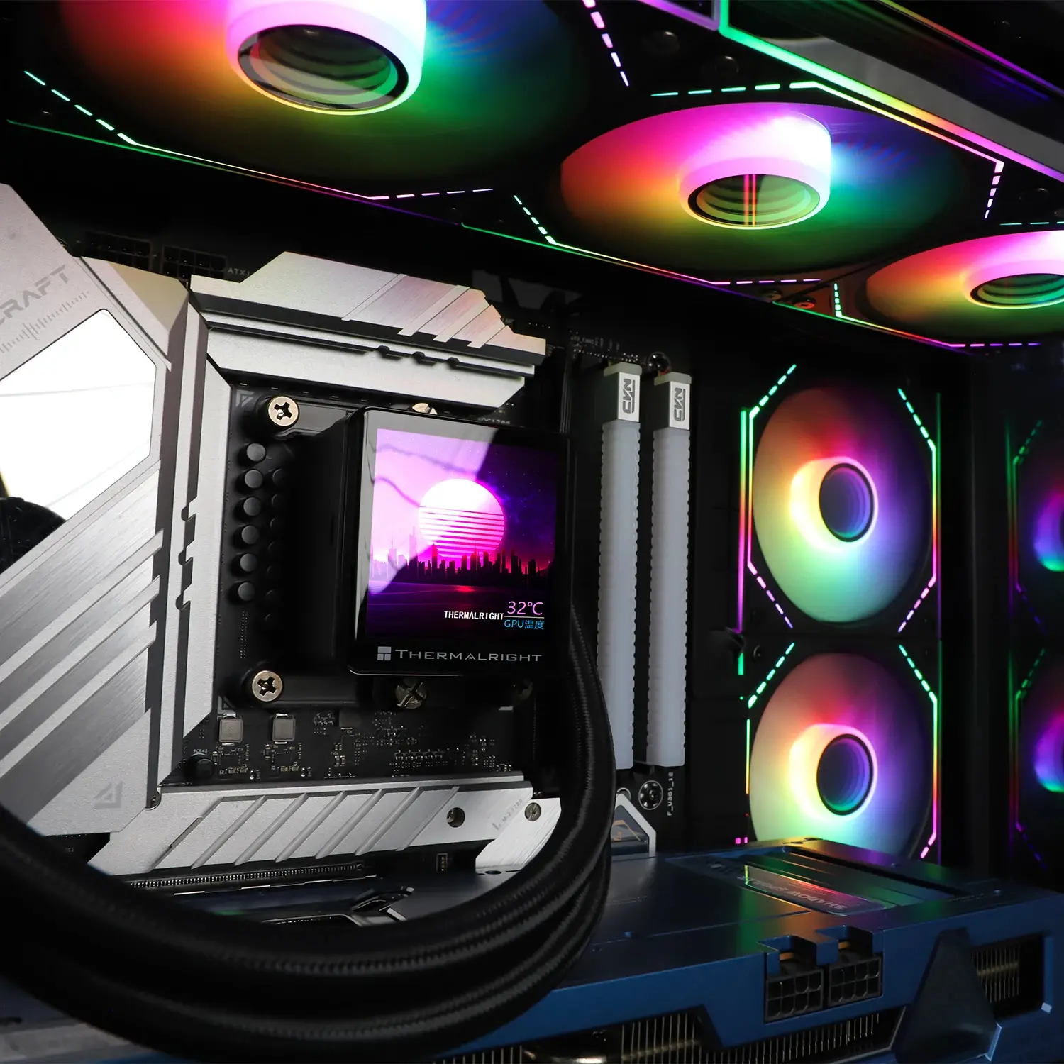 Thermalright ανεμιστήρας Fan 120mm - TL-M12-S - Infinity Mirror aRGB Lighting, μαύρος - image 7