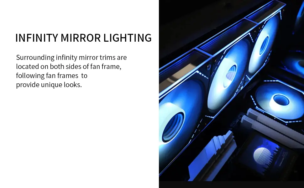 Thermalright вентилатор Fan 120mm - TL-M12-S - Infinity Mirror aRGB Lighting, Black - image 9